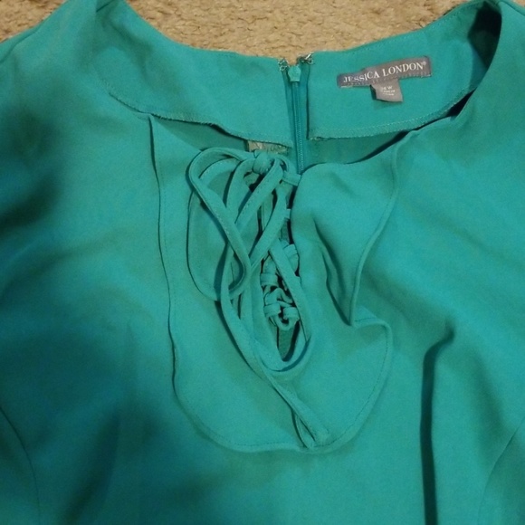 Jessica London Ruffle Bottom Dress - Picture 2 of 3